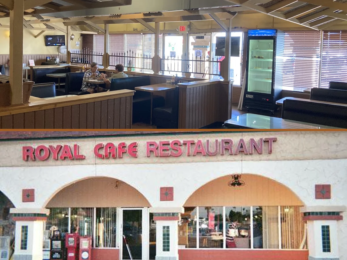 Quiet dining area with classic American fare.